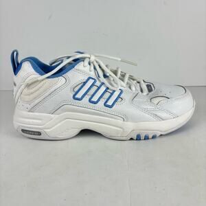 VTG Adidas B49 Trainer White Blue Running Shoes Women's 8 Deadstock NOS